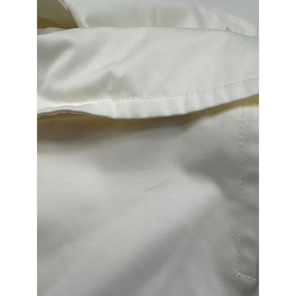 Fleet Street White Double Breasted Trench Coat Cotton Blend Jacket XL - Picture 9 of 9